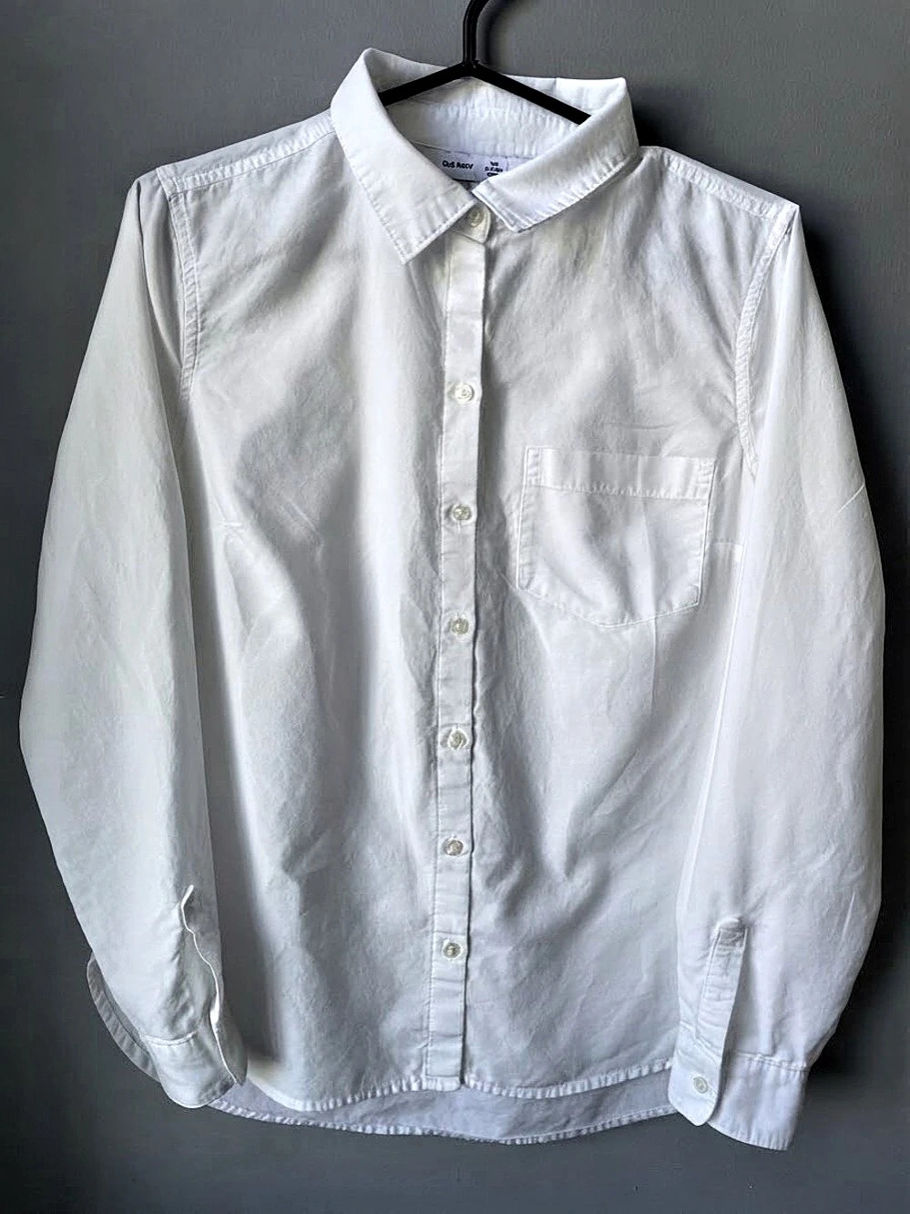 Old Navy Classic White Button-Down Shirt White Size Small